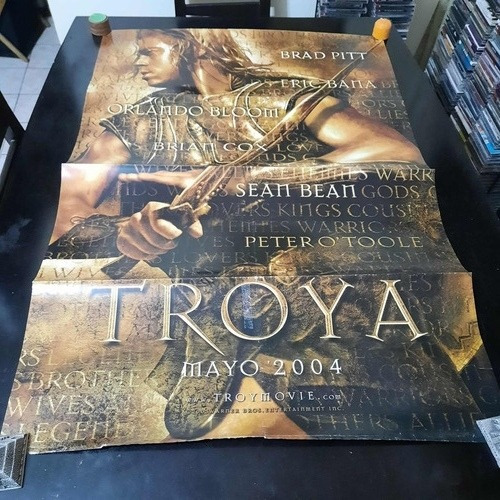Combo De Película En Dvd Y Carteles De Cine Troya (Usado)