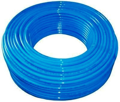 Mangueira Tubo Pu Pneumática De Poliuretano Azul 6mm 10mts