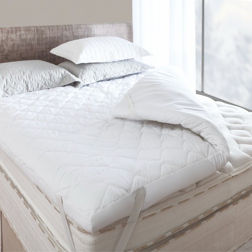 Pillow Top Protetor De Colchão Cama King Box 730 G/m² Cor Branco