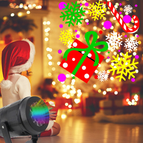 Jy Proyector Navideño De 16 Diapositivas Con Proyección Led