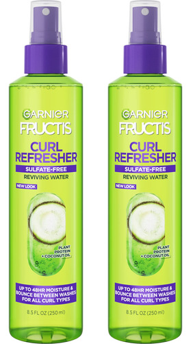 Garnier Fructis Curl Refresher Revivving Spray De Agua, Sin.