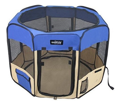 Corral Suave De Juegos Para Mascotas Elitefield Con 2 Puerta