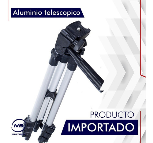 Imagen 6 de 8 de Tripode Fotografia Video Celular Camara Plegable Aluminio