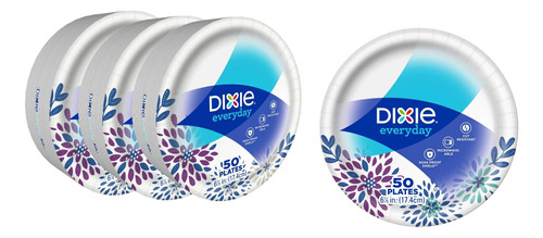 Dixie Platos De Postre De Papel, 6 7/8 Pulgadas, 50 Unidades