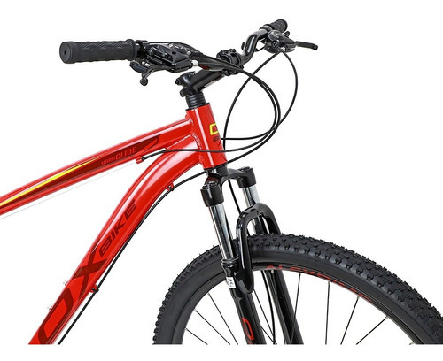 Bicicleta Bike Mtb Ox Aro 29 Hard Glide Disco Shimano Cl Cor Vermelho-Vermelho escuro Tamanho do quadro 19