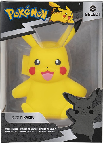 Pikachu Pokémon Select Figura De Vinilo 12 Cm Jazwares Kanto