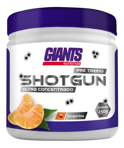 Shotgun Ultra Concentrado 150g Pré Treino Giants - Tangerina