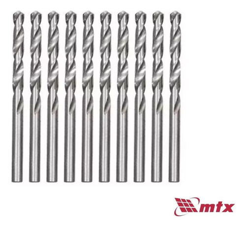 Kit C/10 Broca Aço Rapido Para Metal 4mm-mtx