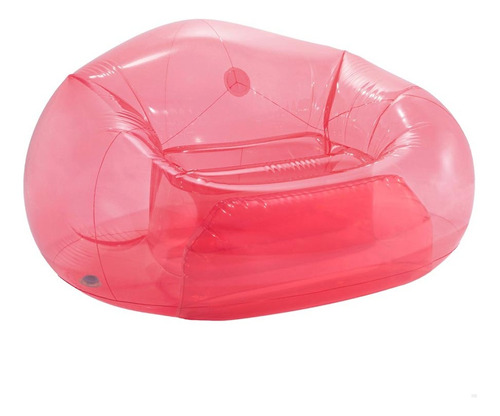 Sofá hinchable Intex, color rosa transparente, sin frijoles