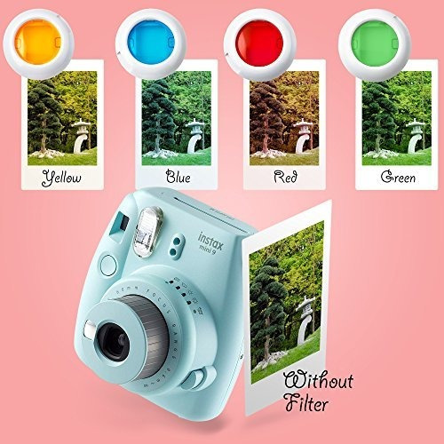 Instax Mini 9 Instant Camara Bundle Kit Lujo Estuche