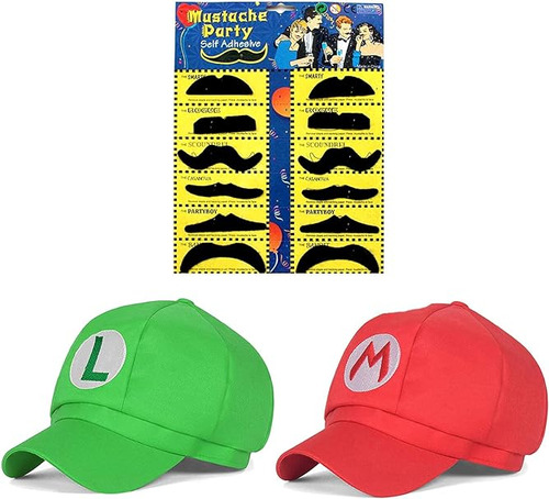 Mario Bros Luigi Gorro Para Adulto Disfraz Halloween Beisbol