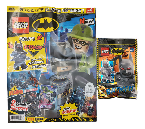 Revista Lego Y Batman Con Armadura + 2 Pósters 