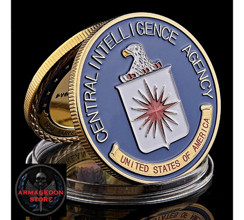   Medalla Agencia Central Inteligencia Cia Moneda Agente Spy