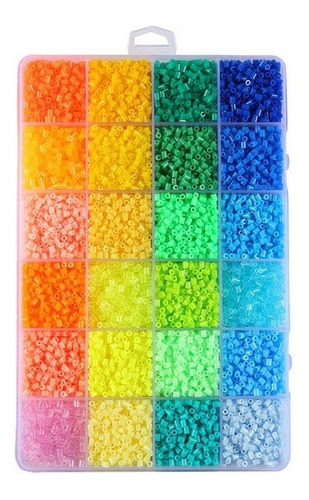 24 Colores Fusible Beads Hama Beads Kit De Bricolaje Juego D
