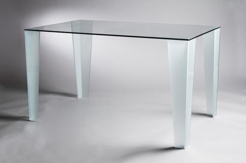 Mesa Alta De Vidrio 10mm! Moderna Y Minimalista