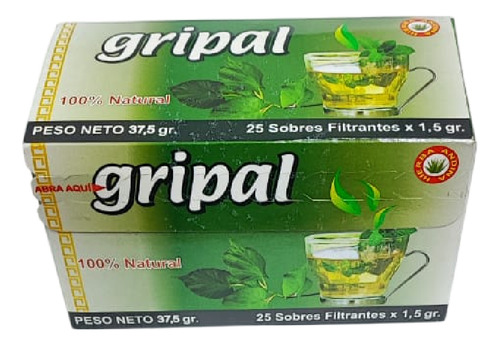 Té Gripal Hierba Global 25 Saquitos 30g Infusión