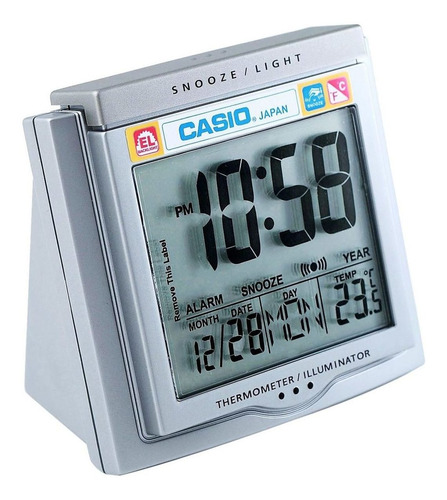 Reloj Despertador Casio Dq 750f Temperatura 100% Original