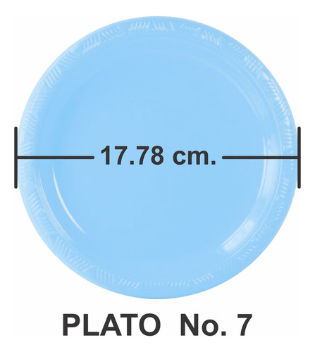 Plato Pastelero Plástico Desechable Party Is On 80 Piezas