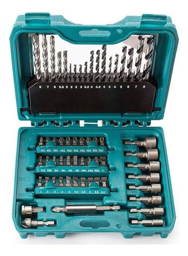 Set De Puntas, Brocas Y Dados X 60 Unidades Makita P-90358