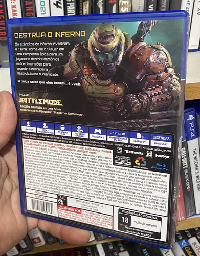 Doom Eternal Dublado/falado Brasil Ps4 Físico Original !! (Usado)