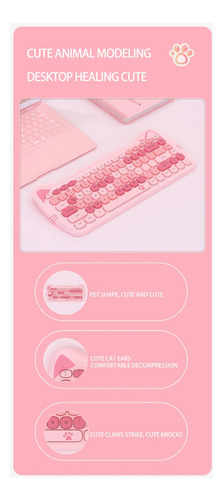 Teclado Mecânico Ajazz 3060i-84 Rosa, Mistura Personalizada
