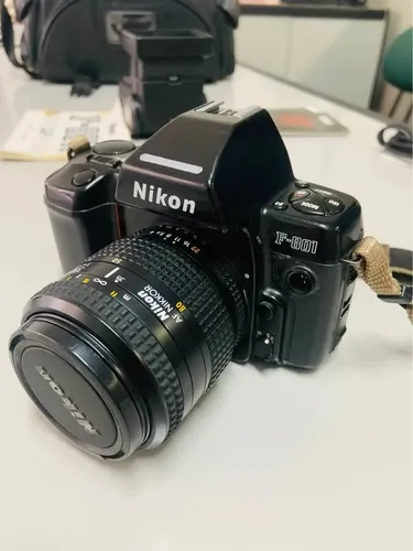 Câmera Fotográfica Analógica Nikon F-801 Com Lente 35-80mm
