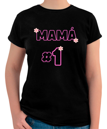 Playera Algodón Peinado Mamá #1 - Regalo Día De Las Madres