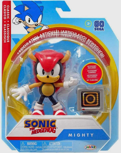 Sonic The Hedgehog Sega 60 Aniversario Mighty Articulada