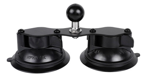 Double Suction Cup Car Base Mount With 1  Ball, Window Sucti