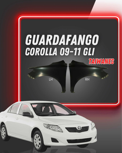 Guardafango Toyota Corolla 09-11 Gli Taiwanes