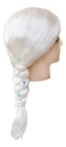 Comprar Peluca Elsa Frozen Talle Niña - Princesa Elsa Trenza Disfraz