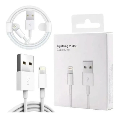 Cabo Usb Carregador P/ iPhone 6 7 8 Plus S X Xr Xs 11 - 2mt