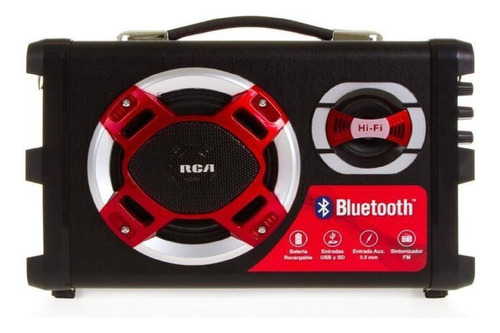 Bocina Bluetooth Portatil 25w Usb Karaoke Negro Sp82bt Rca