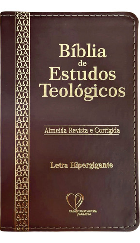 Bíblia Sagrada De Estudos Teológicos Rc  | Pu Luxo | Marrom, De Almeida. Editora Cpp, Capa Dura Em Português, 2020