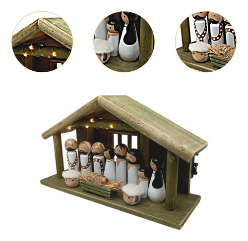 Decoración Navideña De Madera, Regalo Del Nacimiento De