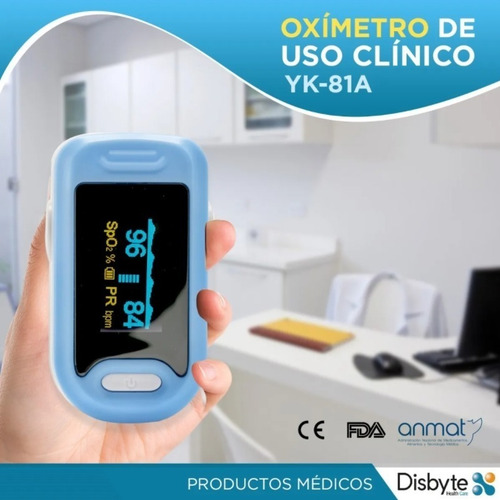 Imagen 7 de 9 de Oximetro De Pulso Medico Saturometro Medición Oxigeno Anmat