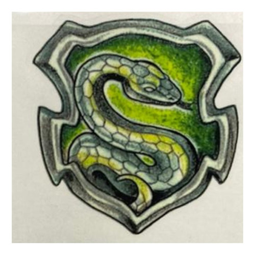 Tatuagem Temporária Mascotes Hogwarts - Serpente