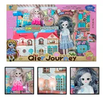 Comprar Muñecas Con Casa Y Full Accesorios 2 Muñecas Qier Journey