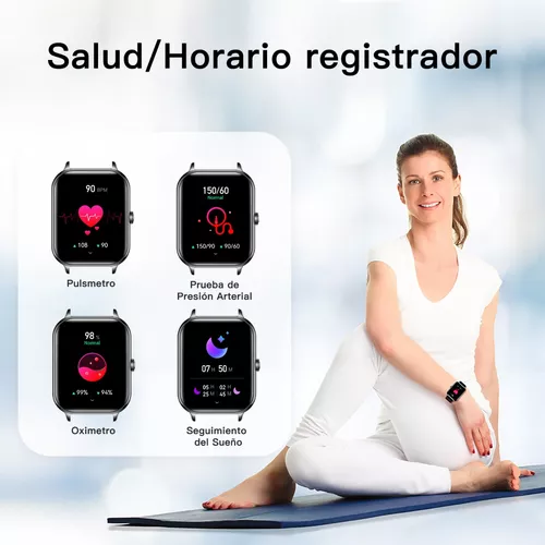 Relojes inteligentes para mujer, 1.91 pulgadas, HD, reloj de seguimiento de  actividad física con monitor de presión arterial/frecuencia cardíaca