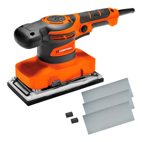 Cepillo Electrico Lusqtoff 620w + Lijadora De Mano Orbital