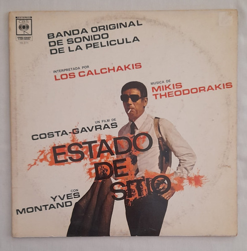 Vg  Disco Vinilo Lp Banda Sonora Pelicula Estado De Sitio