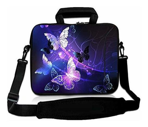 Maletin De Neopreno Con Diseño De Mariposas Para Laptop