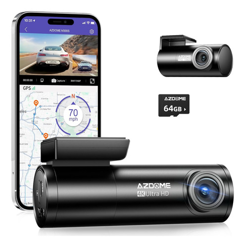 Cámara Para Dashcam 4k Trasera Delantera