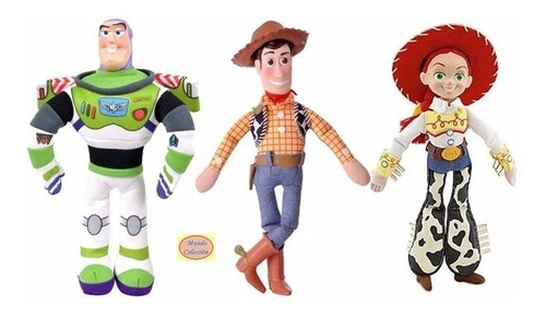 Combo 3 Muñecos Toy Story Buzz Woody Jessie Casa Valente