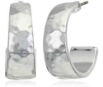 Nine West Classics - Pendientes De Aro Pulidos Para Muje Rsm