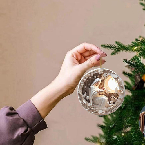 2 Colgante De Ventana De Navidad, Adorno Colgante De Navidad