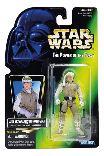 Kenner - Star Wars - Potf - Green Card - Luke In Hoth Gear