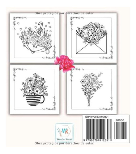 Mini Libro De Colorear - Maravillosas Flores Silvestres: Dis