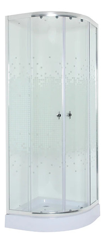 Vidrios Mampara 90x90 Curvo Sin Receptaculo Joytek