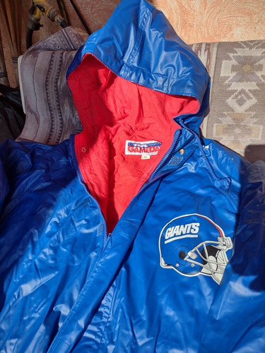 Chamarra Nfl Gameday Original Hombre Xl Giants Impermeable (Usado)